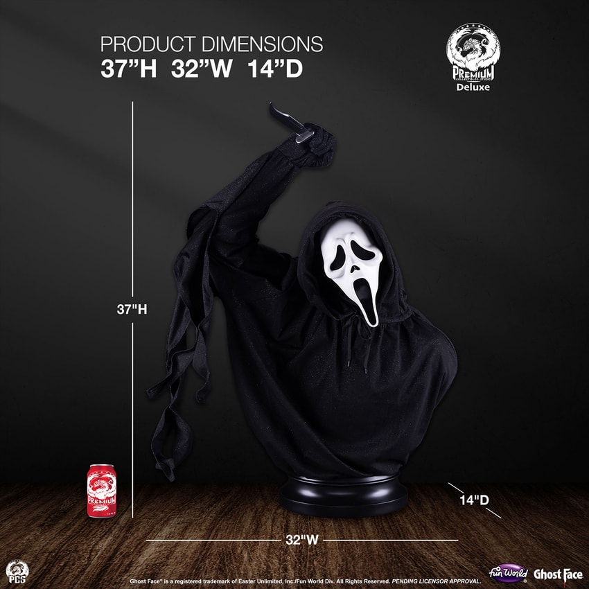 Ghost Face® Ghost Face (Deluxe Edition) Life-Size Bust - Prototype Shown View 2