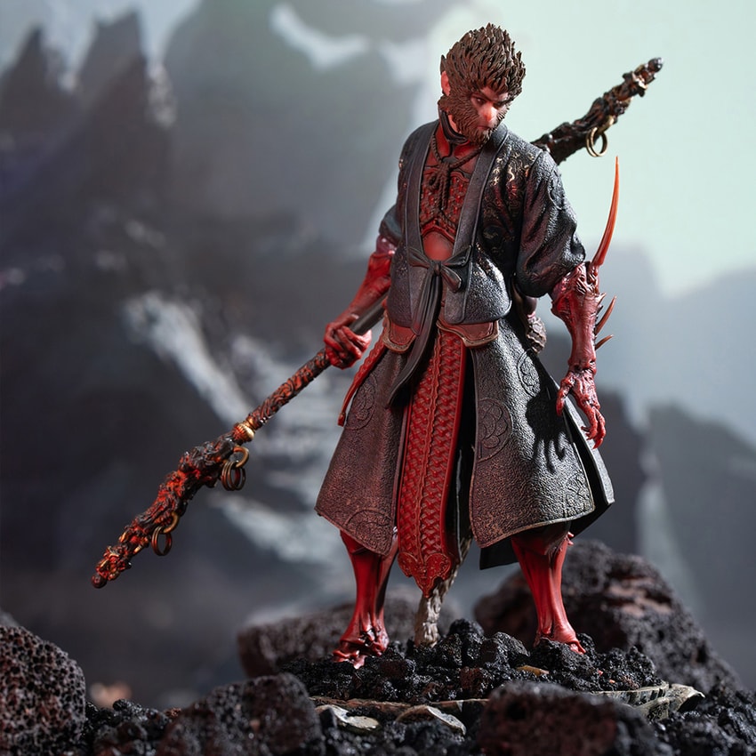Black Myth: Wukong The Destined One in Yaksha’s Outrage Armor Set Figurine - Prototype Shown View 3
