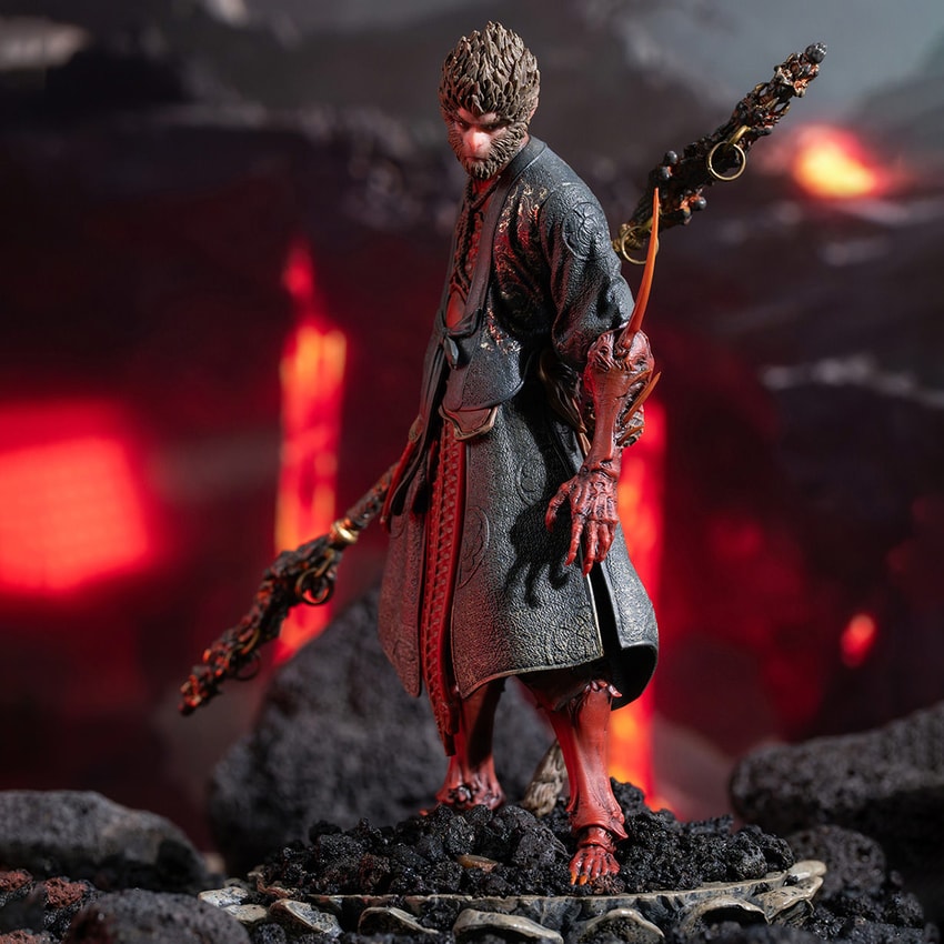 Black Myth: Wukong The Destined One in Yaksha’s Outrage Armor Set Figurine - Prototype Shown View 4
