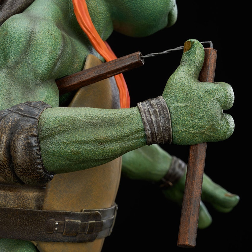 Teenage Mutant Ninja Turtles TMNT - Michelangelo 1:2 Scale Statue - Prototype Shown View 6