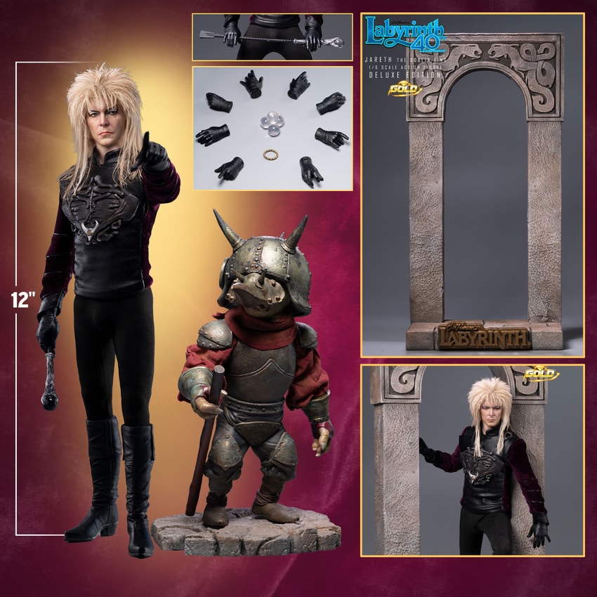 Labyrinth Jareth the Goblin King (Deluxe Edition) Gold Sixth Scale Figure - Prototype Shown View 2