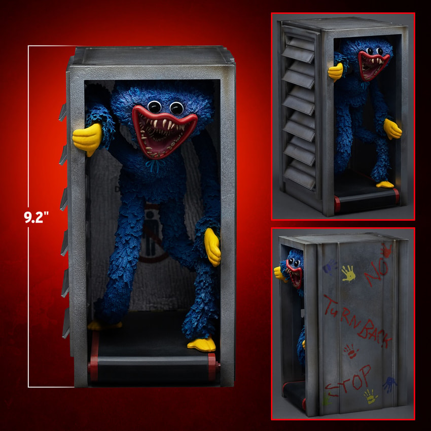 Poppy Playtime Huggy Wuggy 1:10 Scale Statue - Prototype Shown View 2