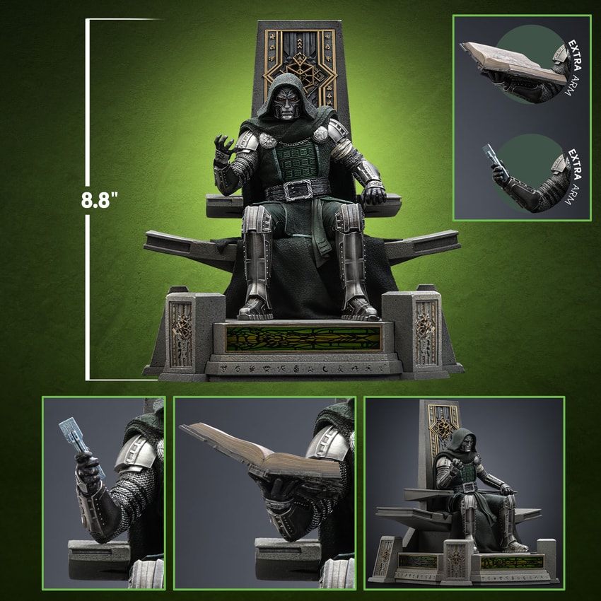 Marvel Doctor Doom on Throne 1:10 Scale Statue - Prototype Shown View 2