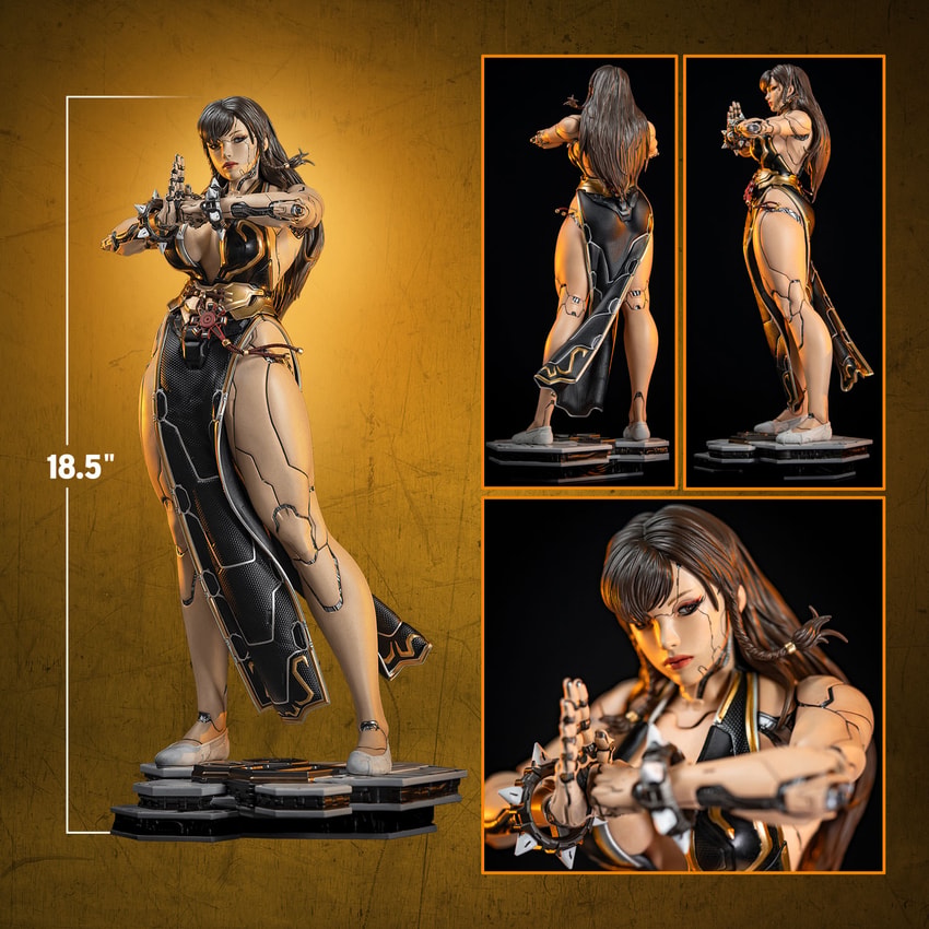 Street Fighter Chun-Li Android (Battle Edition) Quarter Scale Statue - Prototype Shown View 2
