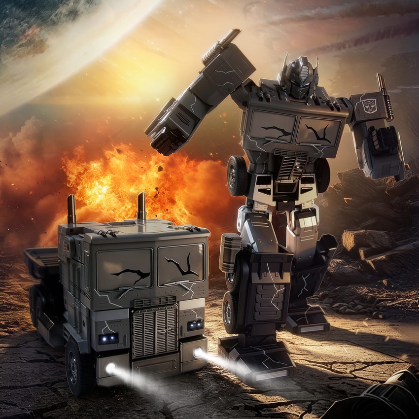 Transformers Fallen Leader Optimus Prime G1 Flagship Robot Electronics - Prototype Shown View 1