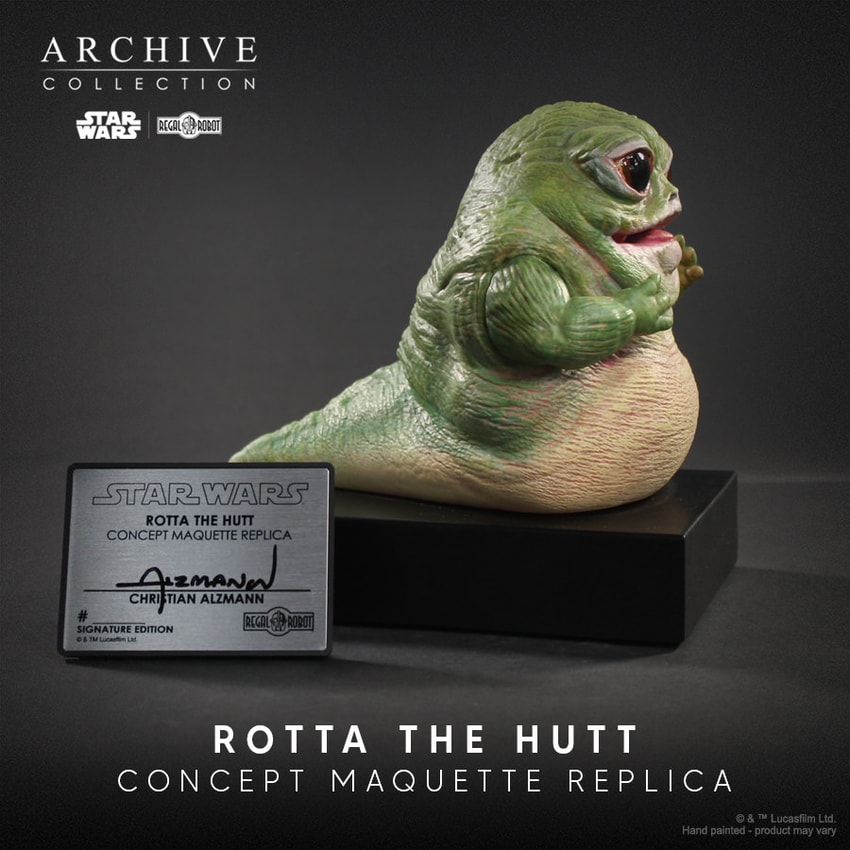 Star Wars Rotta the Hutt Concept Maquette Replica - Prototype Shown View 4