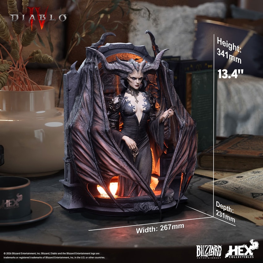 Diablo Lilith Art Statues - Prototype Shown View 2