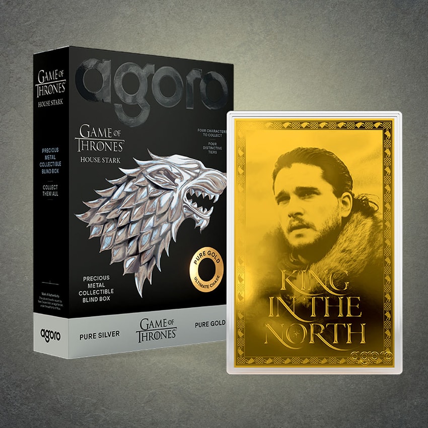 Game of Thrones House Stark Blind Box Silver Collectible - Prototype Shown View 1