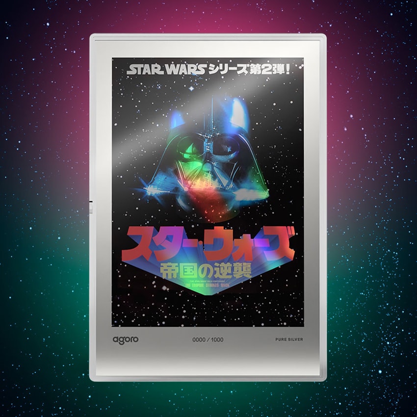 Star Wars The Empire Strikes Back™ Japanese Movie Poster Silver Collectible - Prototype Shown View 1