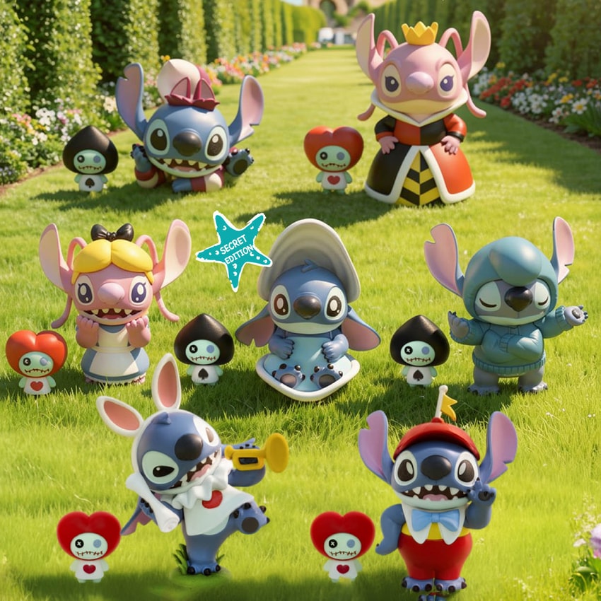 Disney Stitch as Alice in Wonderland Series Blind Box Set - Prototype Shown View 1