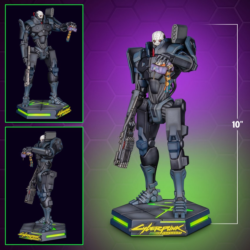 Cyberpunk 2077 Adam Smasher Collectible Figure - Prototype Shown View 2