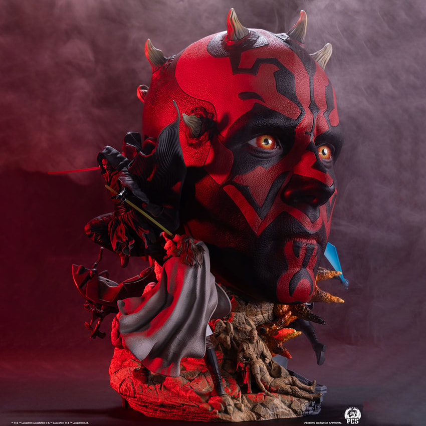 Star Wars Darth Maul Fine Art Bust - Prototype Shown View 1