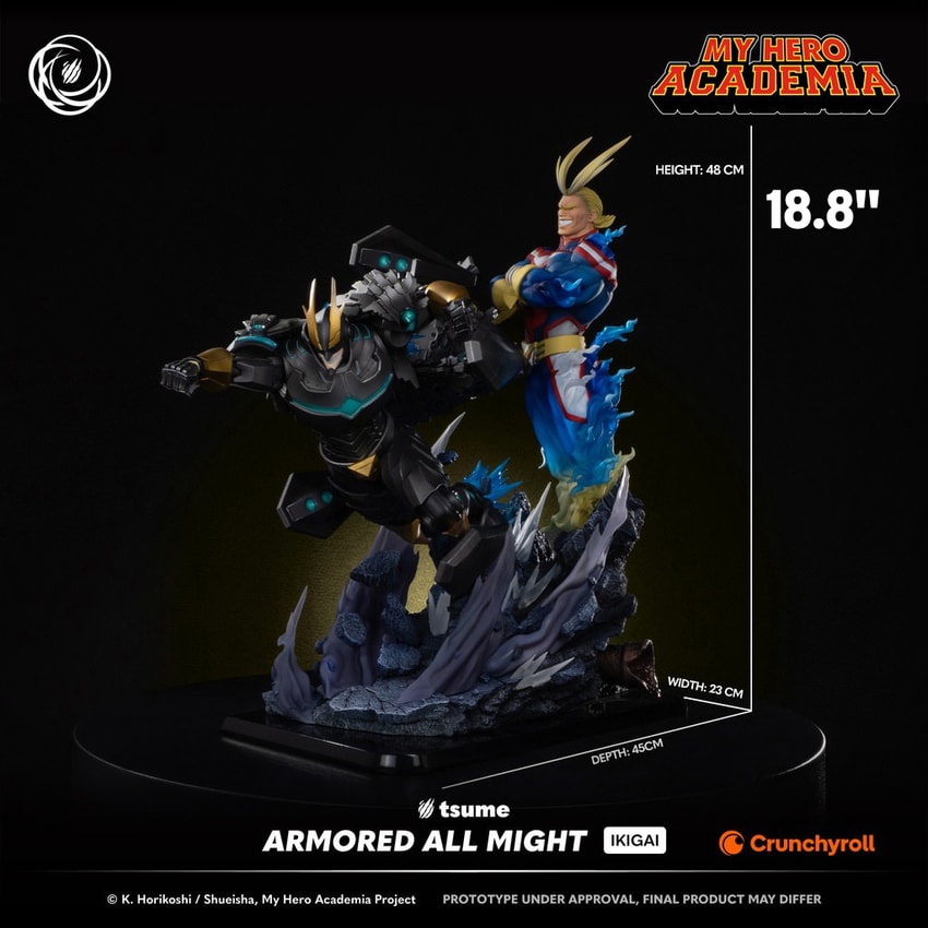 My Hero Academia Armored All Might IKIGAI Statues - Prototype Shown View 2