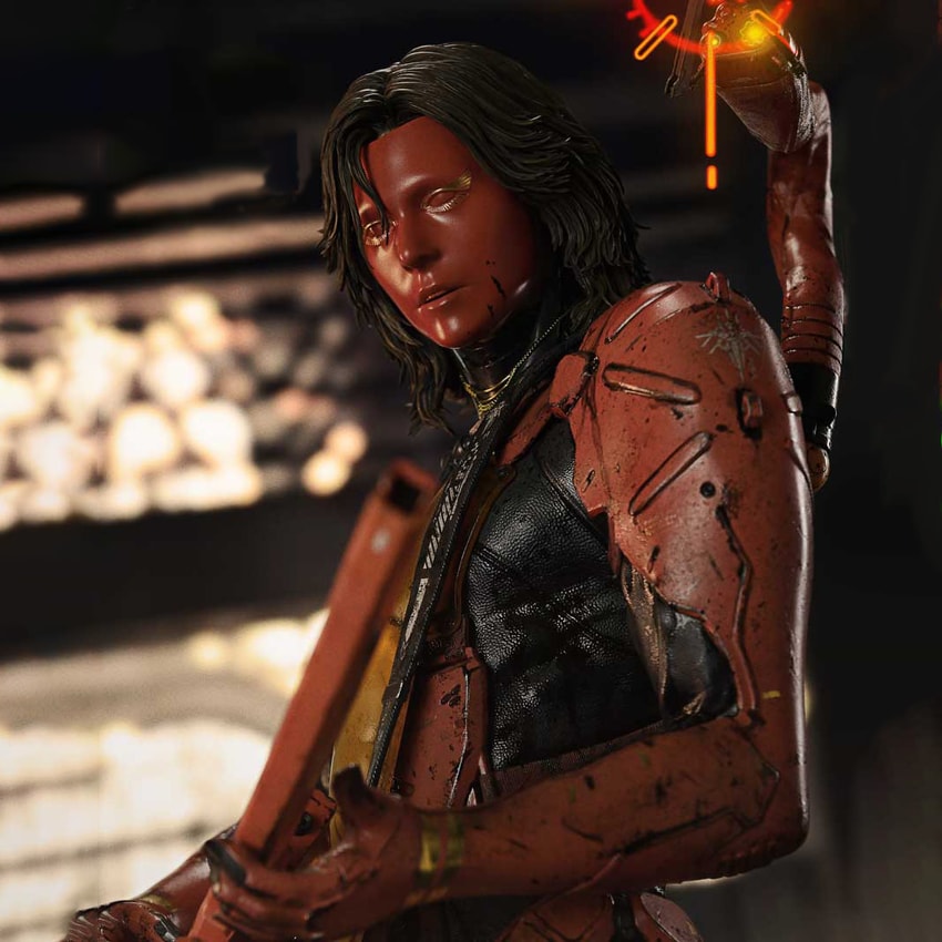 Death Stranding Higgs (Deluxe Bonus Version) 1:3 Scale Statue - Prototype Shown View 3