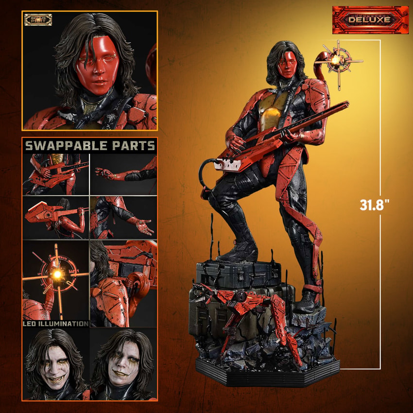 Death Stranding Higgs (Deluxe Bonus Version) 1:3 Scale Statue - Prototype Shown View 2