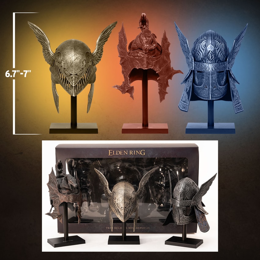Elden Ring Elden Ring – Trio Helmets Scaled Replica - Prototype Shown View 2