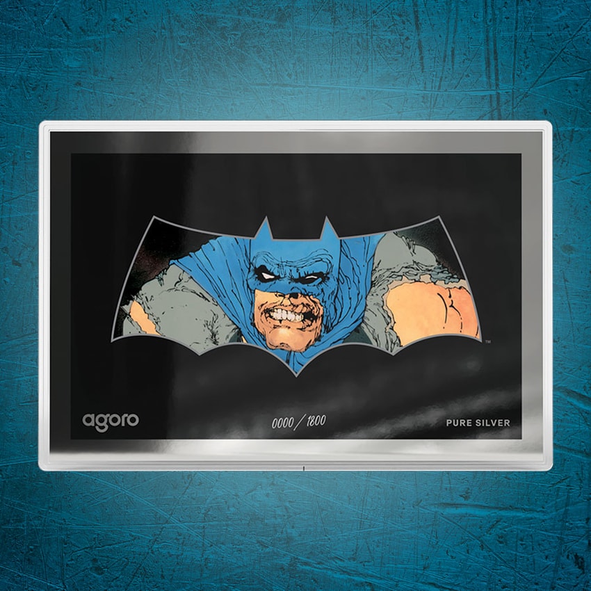 DC Comics The Dark Knight Returns: BATMAN™ Foil Silver Collectible - Prototype Shown View 1