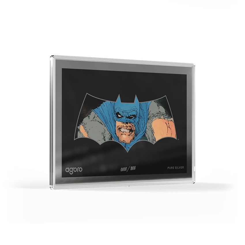 DC Comics The Dark Knight Returns: BATMAN™ Foil Silver Collectible - Prototype Shown View 3