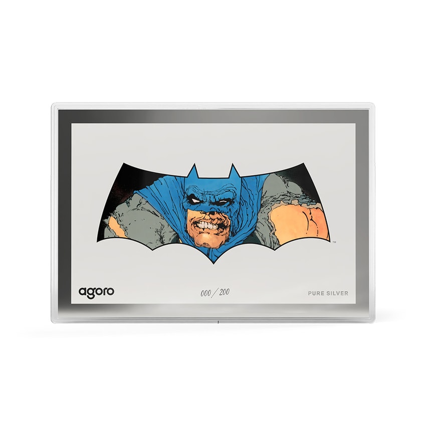 DC Comics The Dark Knight Returns: BATMAN™ Foil Silver Collectible - Prototype Shown View 4