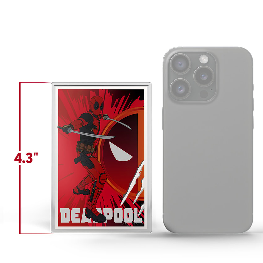 Marvel Deadpool Blind Box Silver Collectible - Prototype Shown View 2