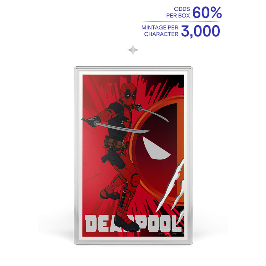 Marvel Deadpool Blind Box Silver Collectible - Prototype Shown View 4