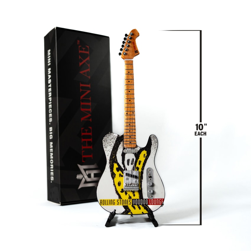 The Rolling Stones The Rolling Stones Icons Collectible Miniature Guitar Set Miniature - Prototype Shown View 2