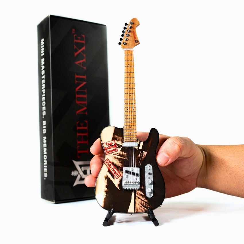 The Rolling Stones The Rolling Stones Icons Collectible Miniature Guitar Set Miniature - Prototype Shown View 4