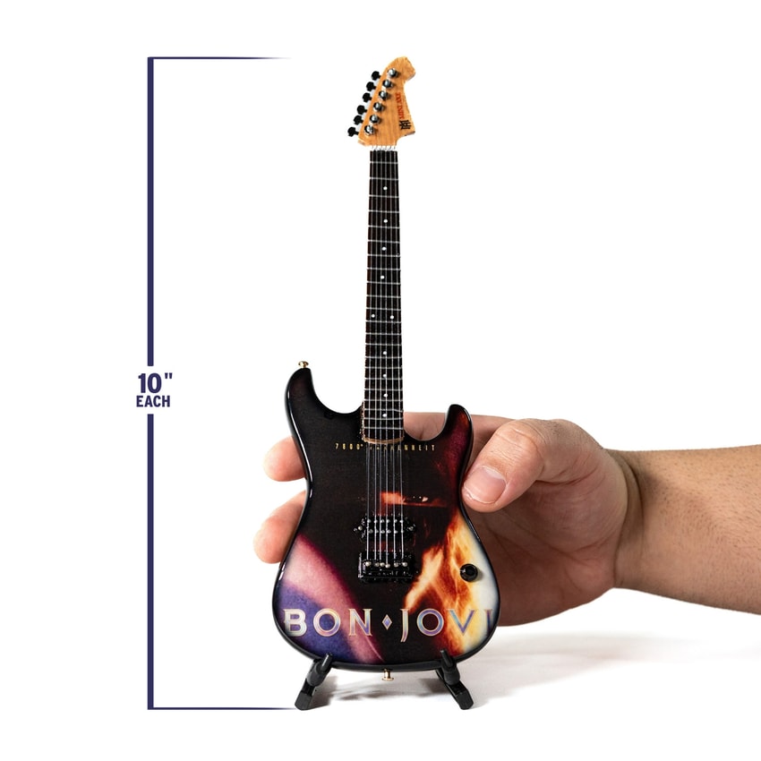 Bon Jovi Bon Jovi Collectible Miniature Guitar Set Miniature - Prototype Shown View 2
