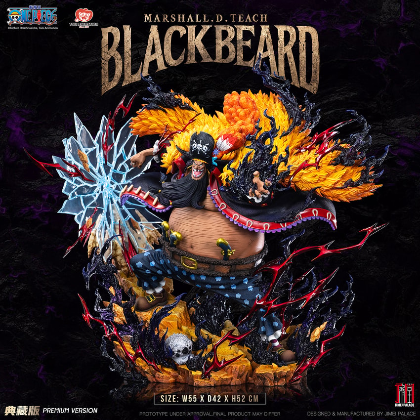 One Piece Blackbeard - Marshall D. Teach (Premium Version) Statues - Prototype Shown View 1