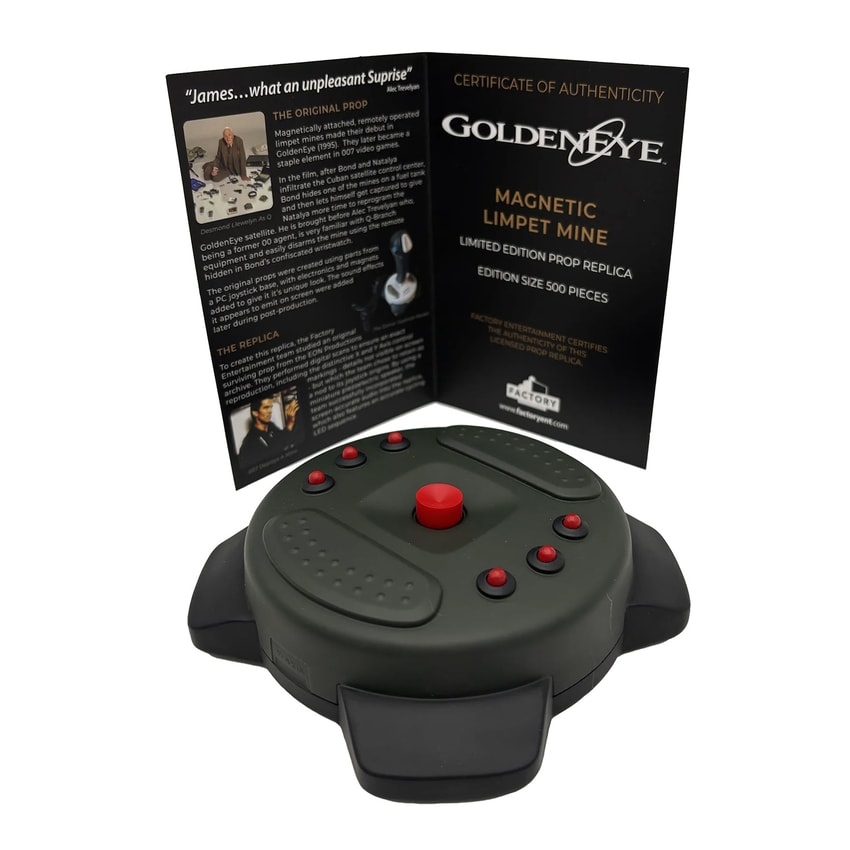James Bond GoldenEye Magnetic Limpet Mine Prop Replica - Prototype Shown View 5