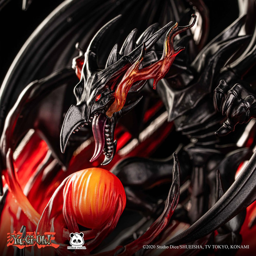 Yu-Gi-Oh! Red-Eyes Black Dragon Diorama LED Collectible Lamp - Prototype Shown View 5
