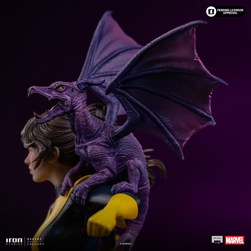 Marvel Kitty Pryde & Lockheed 1:10 Scale Statue - Prototype Shown View 4