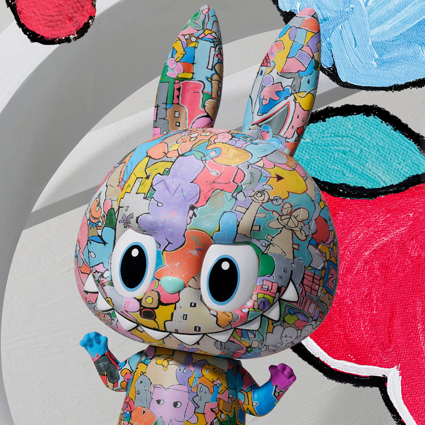 The Monsters MEGA LABUBU 400% Tenth Anniversary Collectible Figure - Prototype Shown View 1