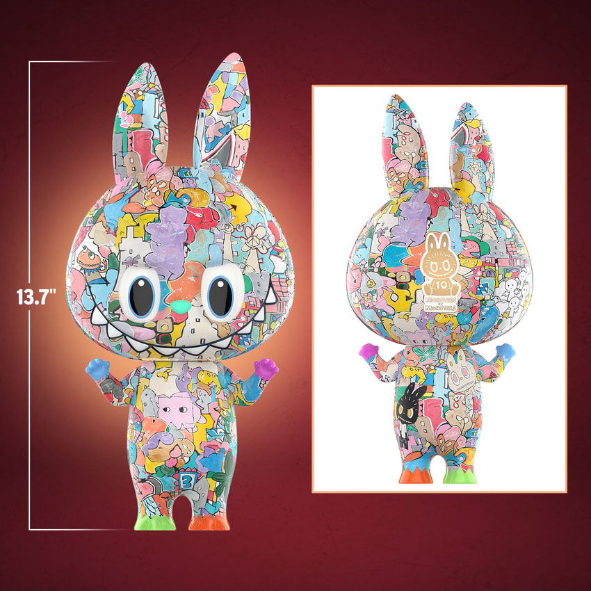 The Monsters MEGA LABUBU 400% Tenth Anniversary Collectible Figure - Prototype Shown View 2