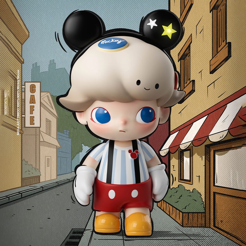 Dimoo World x Disney MEGA JUST DIMOO 400% Mickey Mouse Collectible Figure - Prototype Shown View 1