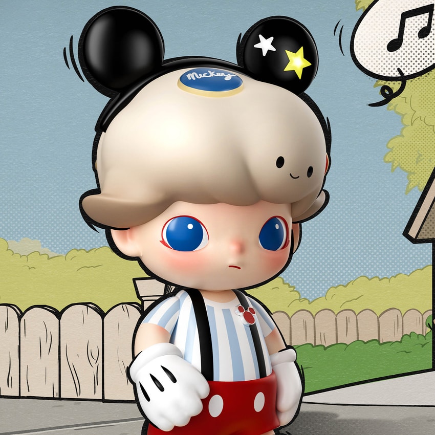 Dimoo World x Disney MEGA JUST DIMOO 400% Mickey Mouse Collectible Figure - Prototype Shown View 5