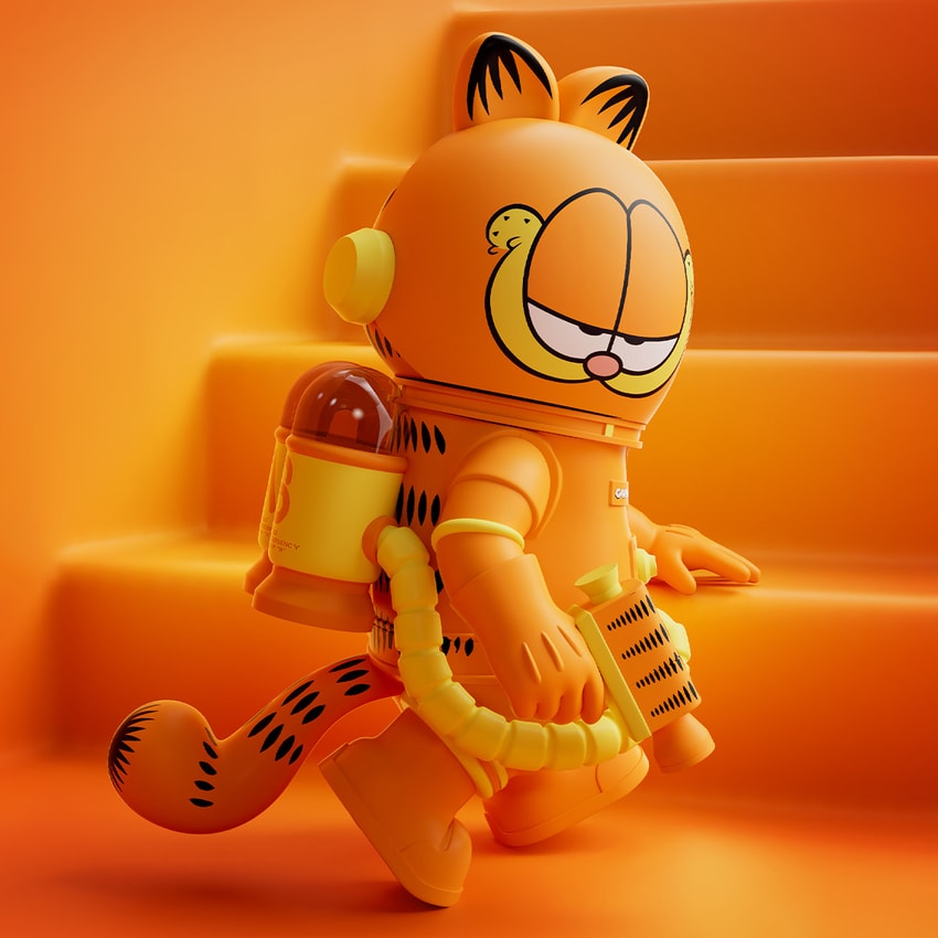 Molly x Garfield MEGA SPACE MOLLY 400% Garfield Blind Box Blind Box Set - Prototype Shown View 3