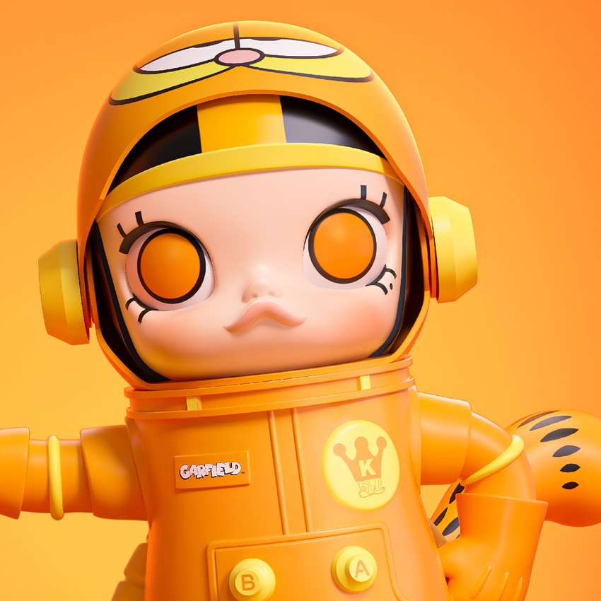 Molly x Garfield MEGA SPACE MOLLY 400% Garfield Blind Box Blind Box Set - Prototype Shown View 6