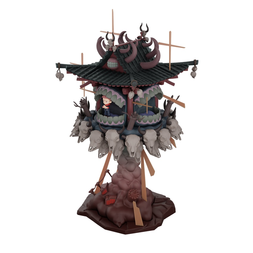 Jujutsu Kaisen Jujutsu Kaisen Series Scene Block - Sukuna Collectible Figure - Prototype Shown View 3