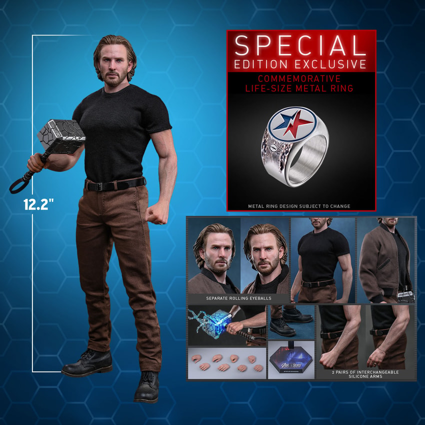 Marvel Steve Rogers (Special Edition) Sixth Scale Figure - Prototype Shown View 2