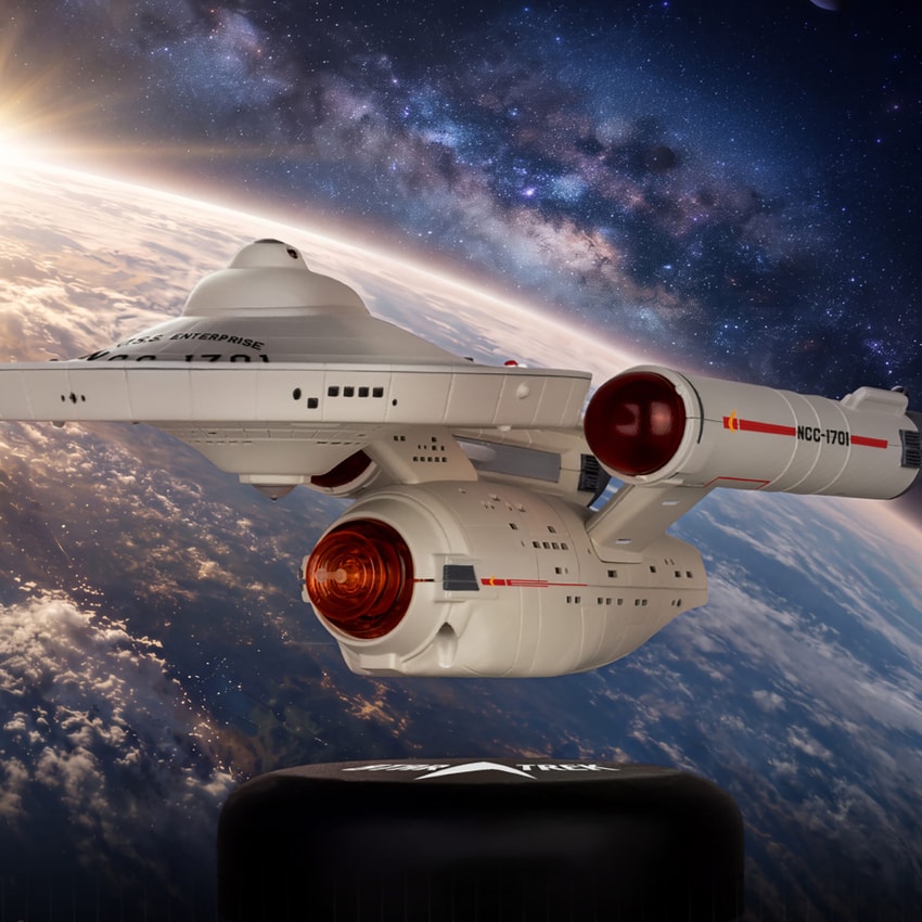 Star Trek U.S.S. Enterprise NCC-1701 Floating Version Collectible Figure - Prototype Shown View 5