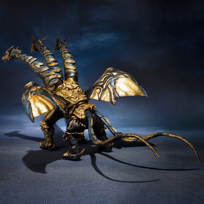 Godzilla KAIZER GHIDORAH S.H.MonsterArts Action Figure - Prototype Shown View 5