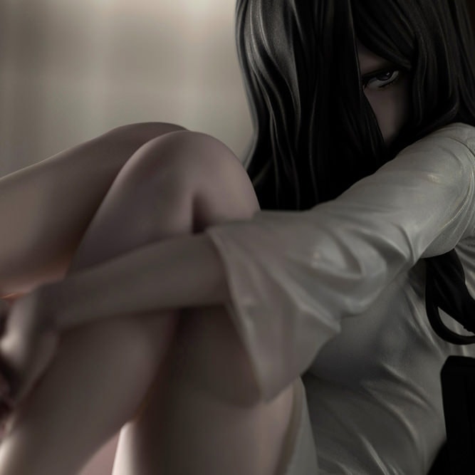 Sadako Sadako Bishoujo (rerun) Statues - Prototype Shown View 6