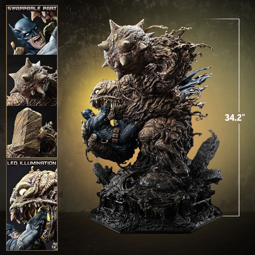 DC Comics Batman vs Clayface (Deluxe Version) Quarter Scale Statue - Prototype Shown View 2