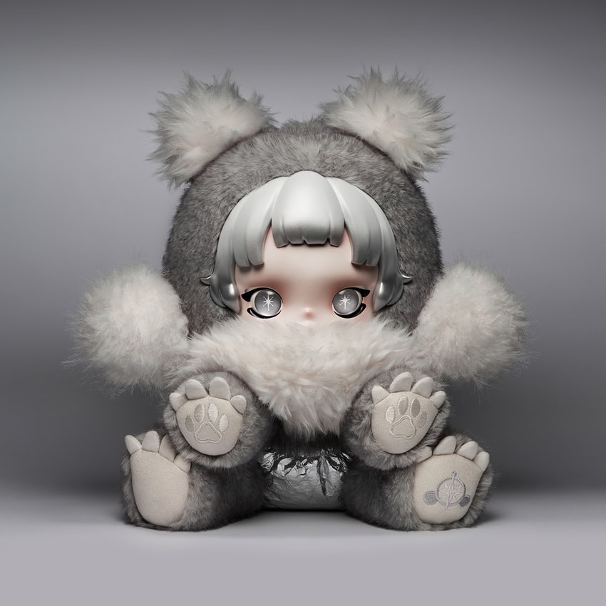 Skullpanda θ SKULLPANDA Punk Panda Plush Doll Collectible Doll - Prototype Shown View 3