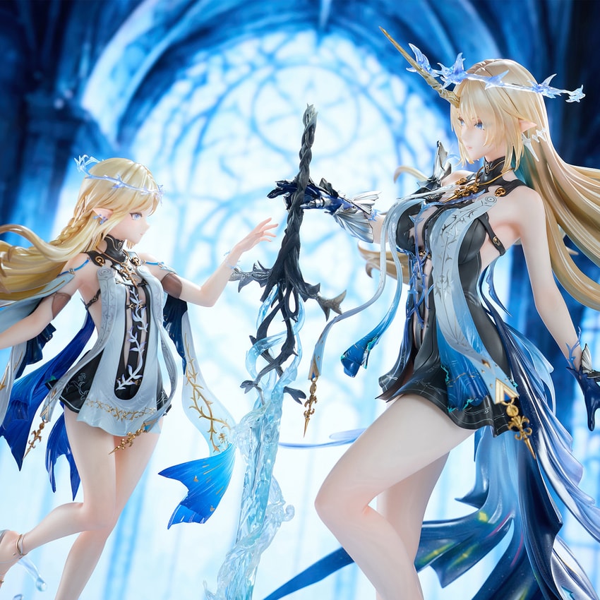 Wuthering Waves Fleurdelys & Cartethyia (Collector’s Edition) Statues - Prototype Shown View 3