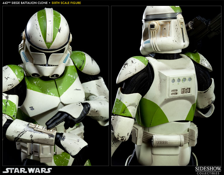 Star Wars 442nd Siege Battalion Clone Trooper Sixth Scale Figure  View 7