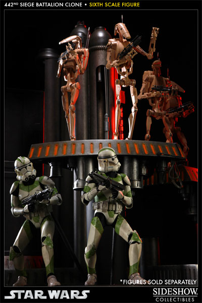 Star Wars 442nd Siege Battalion Clone Trooper Sixth Scale Figure  View 9