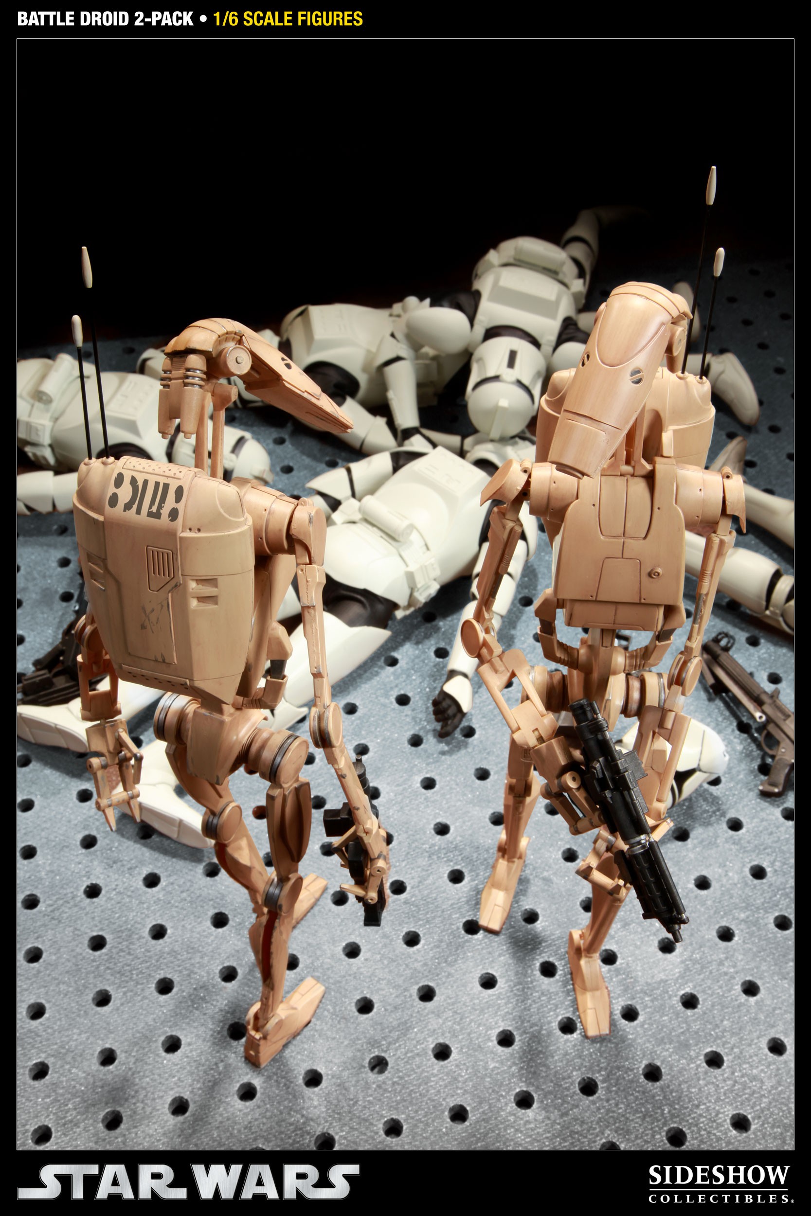 Star Wars Infantry Battle Droids Sixth Scale Figure  Collector Edition View 9