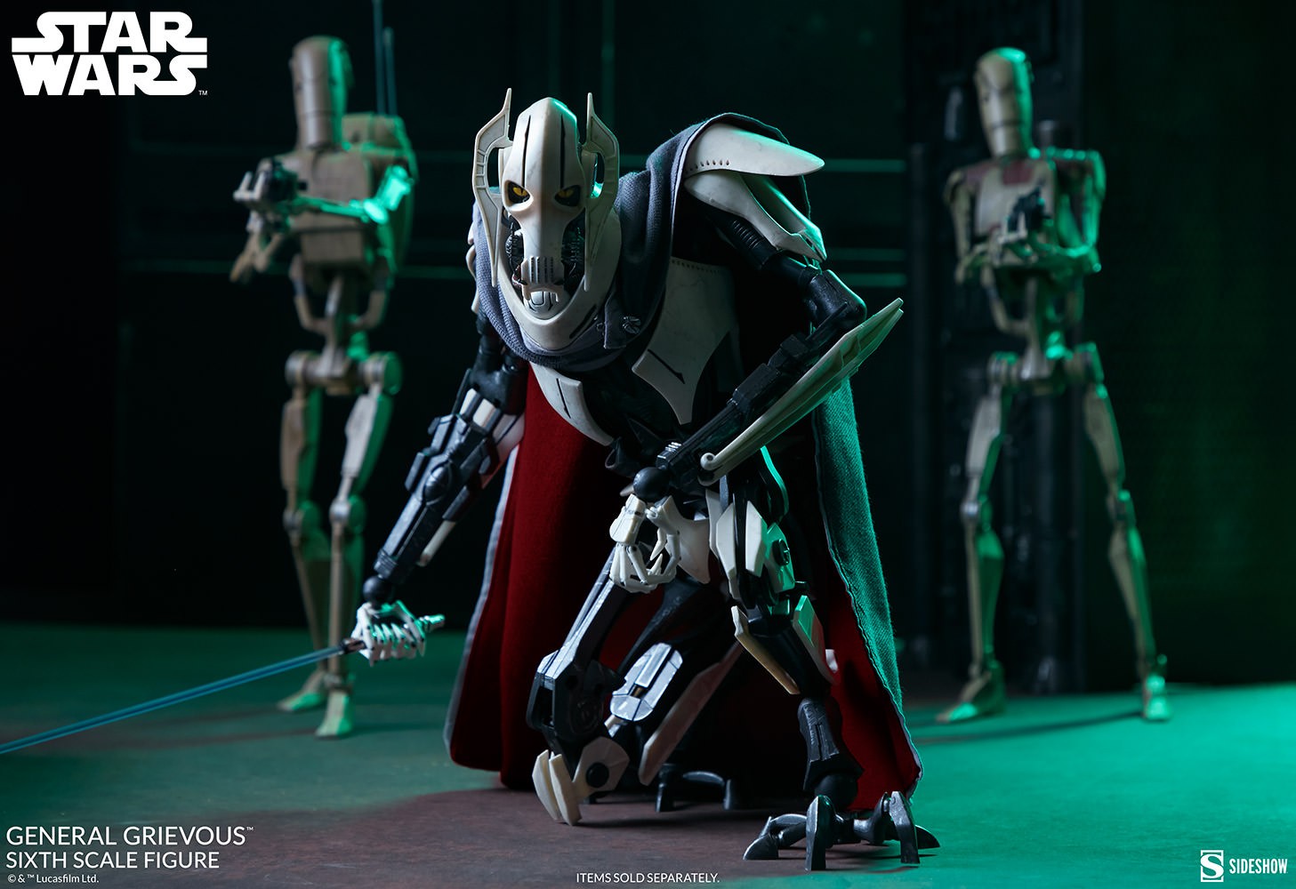 Star Wars General Grievous Sixth Scale Figure  View 3